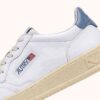MEDALIST LOW SNEAKERS IN WHITE AND TEMPEST LEATHER