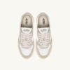 MEDALIST LOW SNEAKERS IN WHITE AND TIDAL FOAM LEATHER