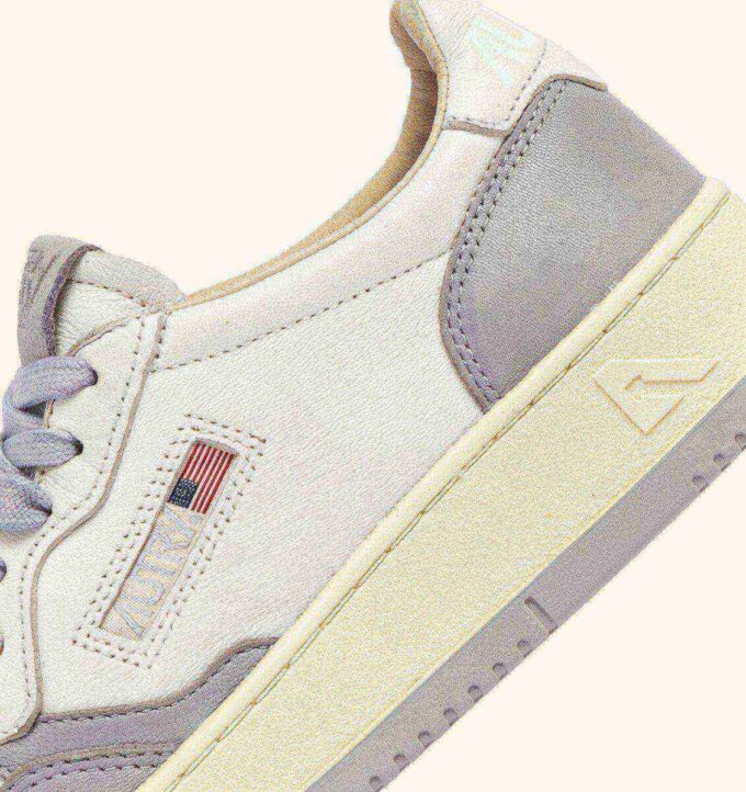 MEDALIST LOW SNEAKERS IN WHITE AND VAPOR LEATHER MEDALIST LOW SNEAKERS IN WHITE AND VAPOR LEATHER