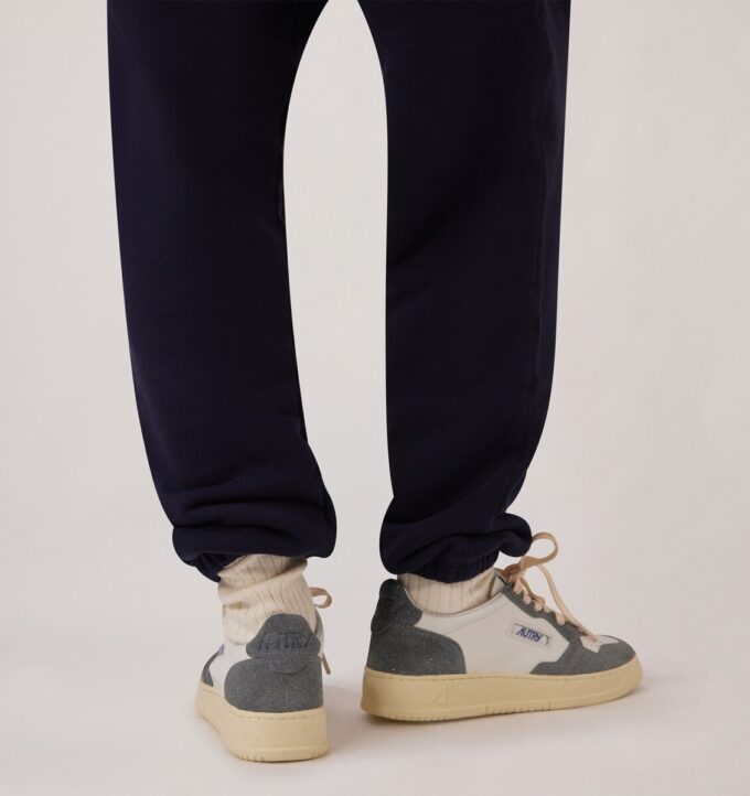 MEDALIST LOW SNEAKERS IN WHITE LEATHER AND ASH GLITTER