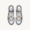 MEDALIST LOW SNEAKERS IN WHITE LEATHER AND ASH GLITTER
