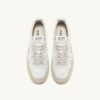MEDALIST LOW SNEAKERS IN WHITE LEATHER AND BEIGE SUEDE