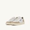 MEDALIST LOW SNEAKERS IN WHITE LEATHER AND SPONGE SUEDE