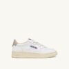 MEDALIST LOW SNEAKERS IN WHITE LEATHER AND TIDAL FOAM MEDALIST LOW SNEAKERS IN WHITE LEATHER AND TIDAL FOAM