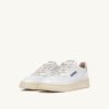 MEDALIST LOW SNEAKERS IN WHITE LEATHER AND TIDAL FOAM MEDALIST LOW SNEAKERS IN WHITE LEATHER AND TIDAL FOAM