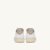 MEDALIST LOW SNEAKERS IN WHITE LEATHER AND TIDAL FOAM MEDALIST LOW SNEAKERS IN WHITE LEATHER AND TIDAL FOAM
