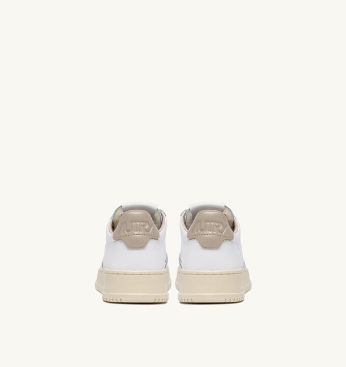 MEDALIST LOW SNEAKERS IN WHITE LEATHER AND TIDAL FOAM MEDALIST LOW SNEAKERS IN WHITE LEATHER AND TIDAL FOAM