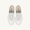MEDALIST LOW SNEAKERS IN WHITE LEATHER AND TIDAL FOAM MEDALIST LOW SNEAKERS IN WHITE LEATHER AND TIDAL FOAM