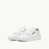 BASKET MEDALIST LOW EN CUIR DE CHEVRE BLANC STONE WASHED
