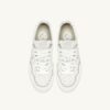 BASKET MEDALIST LOW EN CUIR DE CHEVRE BLANC STONE WASHED