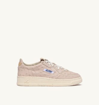 MEDALIST LOW SNEAKERS IN WOOD ASH LEATHER