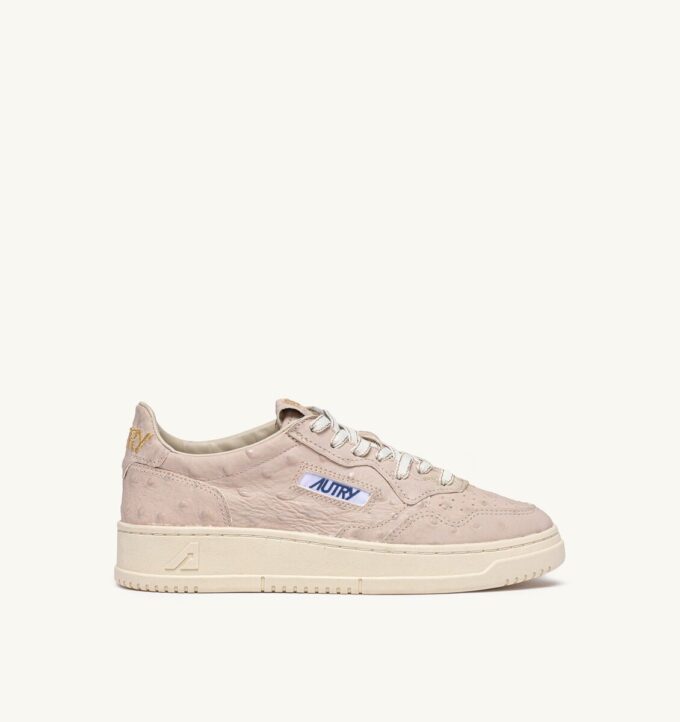 MEDALIST LOW SNEAKERS IN WOOD ASH LEATHER