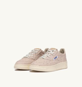 MEDALIST LOW SNEAKERS IN WOOD ASH LEATHER