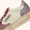 MEDALIST LOW SNEAKERS SUPER VINTAGE IN WHITE FUCHSIA AND VIOLET LEATHER