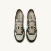 MEDALIST LOW SNEAKERS SUPER VINTAGE IN WHITE PINE GROVE AND RUM RAISIN LEATHER MEDALIST LOW SNEAKERS SUPER VINTAGE IN WHITE PINE GROVE AND RUM RAISIN LEATHER