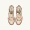 MEDALIST LOW SNEAKERS SUPER VINTAGE IN WHITE ROSE AND BLACKBOARD LEATHER