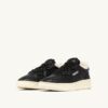 MEDALIST LOW SUPER SOFT SNEAKERS IN BLACK LEATHER