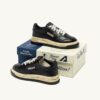 MEDALIST LOW SUPER VINTAGE ‘Autry x Maison MIHARA YASUHIRO General Scale.’ SNEAKERS IN BLACK LEATHER
