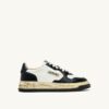 MEDALIST LOW SUPER VINTAGE ‘Autry x Maison MIHARA YASUHIRO General Scale.’ SNEAKERS IN WHITE AND BLACK LEATHER