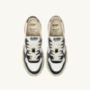 MEDALIST LOW SUPER VINTAGE ‘Autry x Maison MIHARA YASUHIRO General Scale.’ SNEAKERS IN WHITE AND BLACK LEATHER