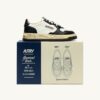 MEDALIST LOW SUPER VINTAGE ‘Autry x Maison MIHARA YASUHIRO General Scale.’ SNEAKERS IN WHITE AND BLACK LEATHER