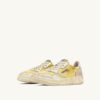 MEDALIST LOW SUPER VINTAGE SNEAKERS IN IVORY AND WHITE LEATHER AND MESH