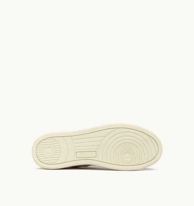 MEDALIST LOW SUPER VINTAGE SNEAKERS IN IVORY AND WHITE LEATHER AND MESH