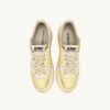 MEDALIST LOW SUPER VINTAGE SNEAKERS IN IVORY AND WHITE LEATHER AND MESH