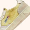 MEDALIST LOW SUPER VINTAGE SNEAKERS IN IVORY AND WHITE LEATHER AND MESH
