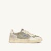 MEDALIST LOW SUPER VINTAGE SNEAKERS IN MILITARY AND WHITE LEATHER AND MESH