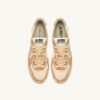 MEDALIST LOW SUPER VINTAGE SNEAKERS IN ORANGE AND GUN-METAL BRUSHED LEATHER