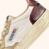 MEDALIST LOW SUPER VINTAGE SNEAKERS IN PLATINUM AND VIOLET BRUSHED LEATHER
