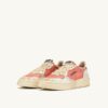 MEDALIST LOW SUPER VINTAGE SNEAKERS IN RED AND WHITE LEATHER AND MESH