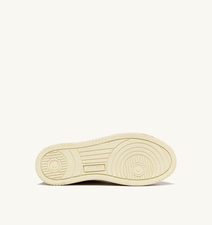 MEDALIST LOW SUPER VINTAGE SNEAKERS IN SILVER AND AQUA BRUSHED LEATHER