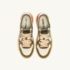 MEDALIST LOW SUPER VINTAGE SNEAKERS IN TEA-ROSE AND COVERT GREEN LEATHER