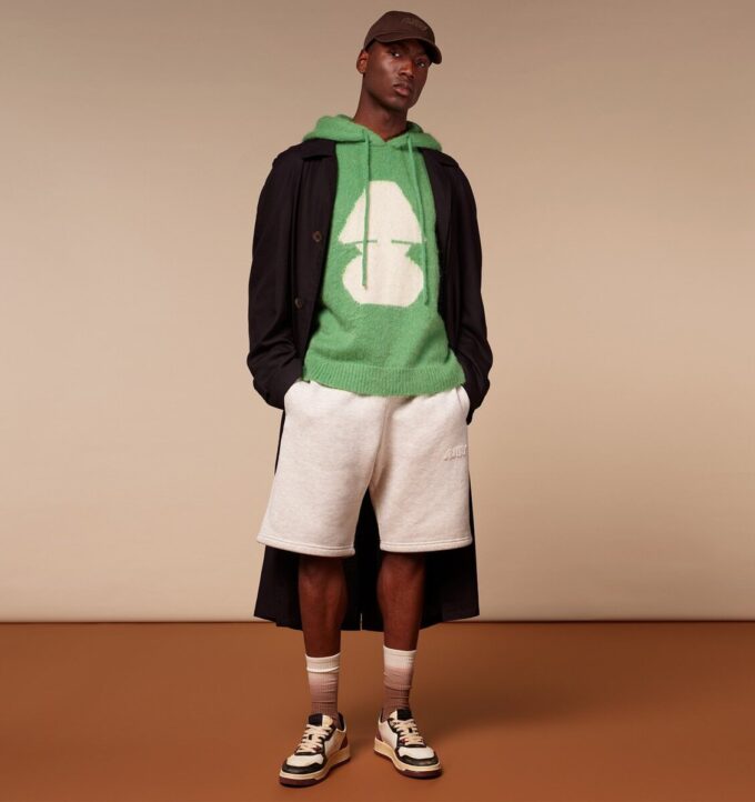 MEDALIST LOW SUPER VINTAGE SNEAKERS IN WHITE, BLACK AND SYRAH LEATHER