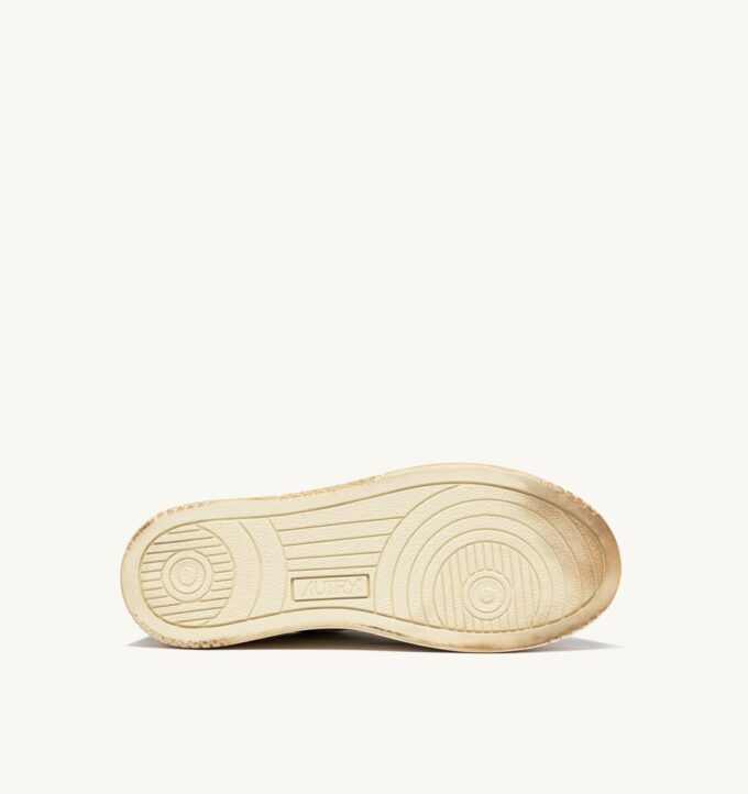 MEDALIST LOW SUPER VINTAGE SNEAKERS IN WHITE CELESTIAL BLUE AND TAUPE