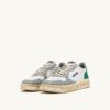 MEDALIST LOW SUPER VINTAGE SNEAKERS IN WHITE GREEN AND GRAY