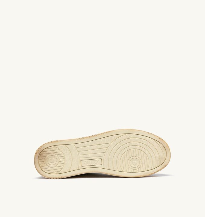 MEDALIST LOW SUPER VINTAGE SNEAKERS IN WHITE GREEN AND GRAY