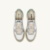 MEDALIST LOW SUPER VINTAGE SNEAKERS IN WHITE GREEN AND GRAY