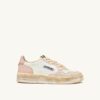 MEDALIST LOW SUPER VINTAGE SNEAKERS IN WHITE PEACHWHIP AND GRAY