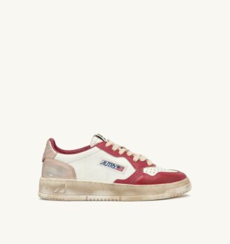MEDALIST LOW SUPER VINTAGE SNEAKERS IN WHITE ROSE AND COPPER