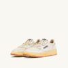 MEDALIST LOW SUPER VINTAGE SNEAKERS IN WHITE SCRUBBED LEATHER