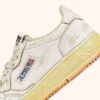 MEDALIST LOW SUPER VINTAGE SNEAKERS IN WHITE SCRUBBED LEATHER