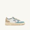 MEDALIST LOW SUPER VINTAGE SNEAKERS IN WHITE SILVER-BLUE AND PLATINUM