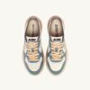 MEDALIST LOW SUPER VINTAGE SNEAKERS IN WHITE SILVER-BLUE AND PLATINUM