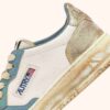 MEDALIST LOW SUPER VINTAGE SNEAKERS IN WHITE SILVER-BLUE AND PLATINUM