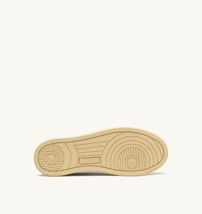 MEDALIST LOW TRICOLOR SNEAKERS IN BEIGE ECRU AND SPACE BLUE SUEDE