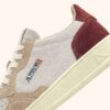 MEDALIST LOW TRICOLOR SNEAKERS IN WHITE PURPLE AND PHARD COLOR SUEDE