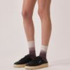 MEDALIST MULE SNEAKERS IN BLACK NAPA LEATHER